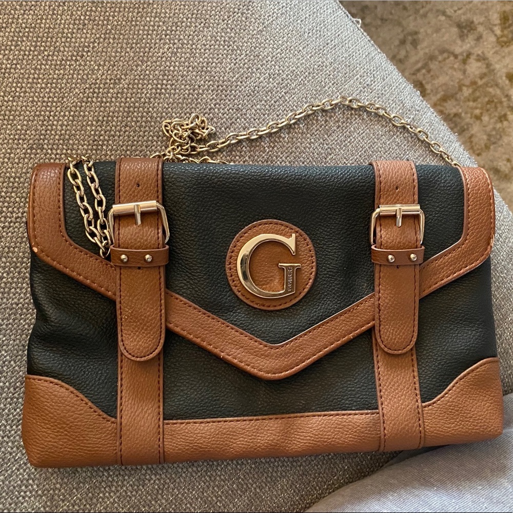 Black/Brown Crossbody Guess bag